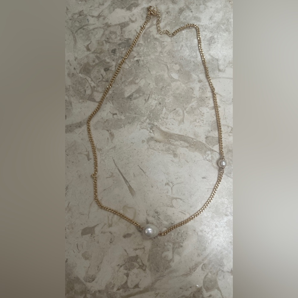 Baroque freshwater pearls necklace (gold vermeil)